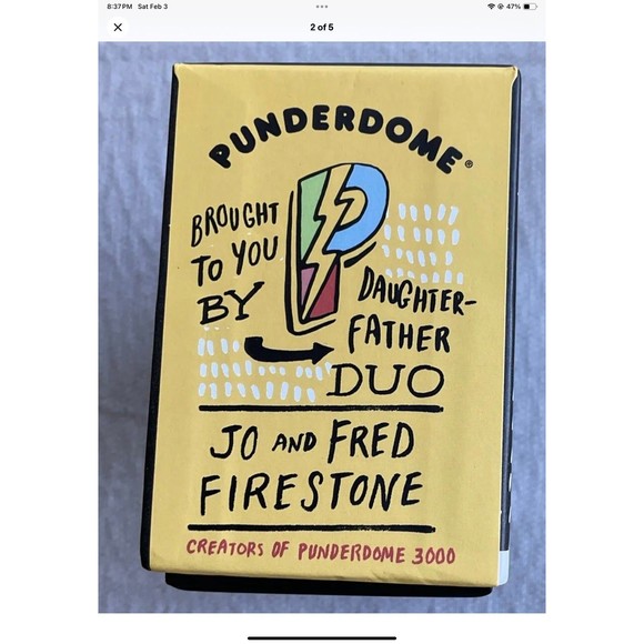 Punderdome  A Card Game for Pun Lovers by Fred Firestone Party Game NEW SEALED - Picture 2 of 5